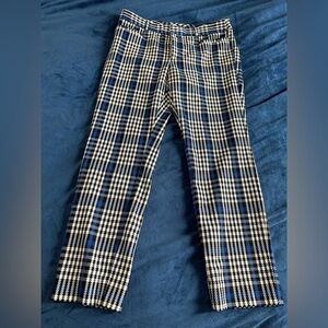 Banana Republic Sloan Blue and White Dress Pants